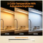 Under Cabinet Rechargeable Dimmable Lighting: 3 Color Temperature Motion Sensor ... - Image 4
