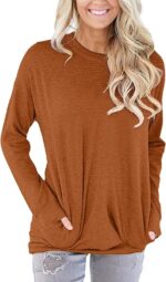 onlypuff Long Sleeve Tunic Top for Women Casual Loose Fitting Fall Fashion Cloth... - Image 3