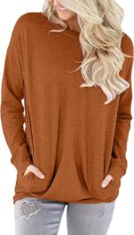 onlypuff Long Sleeve Tunic Top for Women Casual Loose Fitting Fall Fashion Cloth... - Image 4