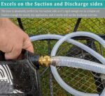Flexible Hose 1 1/2" id - 5ft Clear PVC Spiral Steel Wire Reinforced Vinyl Tubin... - Image 7