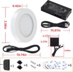 VST Under Cabinet Lights CCT 3000K-6000K, Puck Lights Color Temperature and Brig... - Image 8