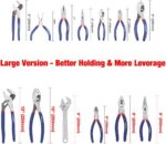 WORKPRO Large Pliers & Wrench Set 6-Piece (10" Water Pump, 10" Slip Joint, 8" Lo... - Image 3