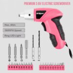 Hi-Spec Small Electric Screwdriver, Mini Drill Set, Rechargeable 3.6V Cordless S... - Image 3
