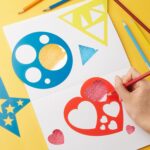 Tenare 12 Pieces Shape Stencils for Kids Geometric Drawing Reusable Template Set... - Image 4