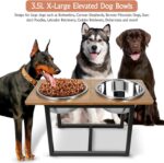 Spacnom Elevated Dog Bowls for Large Dogs, Raised Dog Bowl Stand with Two X-Larg... - Image 4