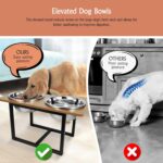 Spacnom Elevated Dog Bowls for Large Dogs, Raised Dog Bowl Stand with Two X-Larg... - Image 5