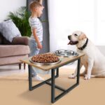 Spacnom Elevated Dog Bowls for Large Dogs, Raised Dog Bowl Stand with Two X-Larg... - Image 8