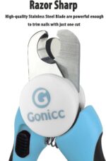 gonicc Professional Pet Nail Clippers & Trimmer for Medium Small Dogs Cats | Erg... - Image 4