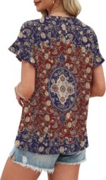 OFEEFAN Womens Tops 2026 Casual Round Neck Ruffle Cap Sleeve Blouse Shirts Basic... - Image 6