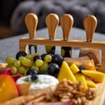 Bamboo Cheese Board and Charcuterie Boards Set & Serving Tray | House Warming Gi... - Image 6
