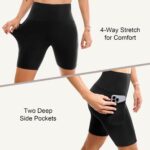 Leafigure 2 Pack Womens Biker Shorts with Pockets 6" | High Waisted, Tummy Contr... - Image 7