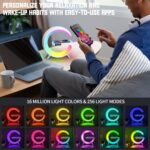5 in 1 LED Table Lamp with Wireless Charging Bluetooth Speaker | App Controlled ... - Image 3
