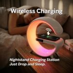 5 in 1 LED Table Lamp with Wireless Charging Bluetooth Speaker | App Controlled ... - Image 4