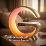 5 in 1 LED Table Lamp with Wireless Charging Bluetooth Speaker | App Controlled ... - Image 7