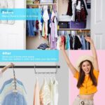 DUCOO Space Saving Hangers 10 Pack, Heavy Duty Magic Cascading Hanger Organizer ... - Image 3