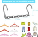 DUCOO Space Saving Hangers 10 Pack, Heavy Duty Magic Cascading Hanger Organizer ... - Image 7