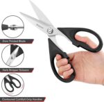 iBayam 2 Pack All Purpose Kitchen Scissors Shears Heavy Duty, Blade Covers | Sta... - Image 5