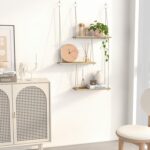 Fixwal Hanging Plant Shelves for Wall, 3 Tier Boho Wall Decor Plant Rack Floatin... - Image 6