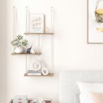 Fixwal Hanging Plant Shelves for Wall, 3 Tier Boho Wall Decor Plant Rack Floatin... - Image 7