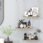 Fixwal Hanging Plant Shelves for Wall, 3 Tier Boho Wall Decor Plant Rack Floatin... - Image 8