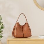 Realer Hobo Crossbody Bags for Women Designer Faux Leather Hobo Handbags Retro L... - Image 5