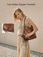 Realer Hobo Crossbody Bags for Women Designer Faux Leather Hobo Handbags Retro L... - Image 7