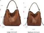 Realer Hobo Crossbody Bags for Women Designer Faux Leather Hobo Handbags Retro L... - Image 11