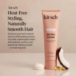 Kitsch Smoothing Air Dry Cream – With Castor Oil & Coconut Oil - 5 oz | Frizz Co... - Image 3