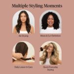 Kitsch Smoothing Air Dry Cream – With Castor Oil & Coconut Oil - 5 oz | Frizz Co... - Image 7