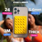 StickyGrippy Suction Phone Case Mount, Sillicon Adhesive Phone Accessory for iPh... - Image 5