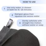 SimpleField Korean Exfoliating Mitt for Remove Dead Skin. 2 Pack 100% Viscose Ke... - Image 7