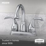 Moen Idora Chrome Two-Handle Centerset Bathroom Sink Faucet with Drain Assembly,... - Image 3