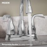 Moen Idora Chrome Two-Handle Centerset Bathroom Sink Faucet with Drain Assembly,... - Image 5