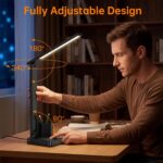 cozoo LED Desk Lamps for Home Office, Modern Dimmable Eye Cariing Desk Light wit... - Image 7