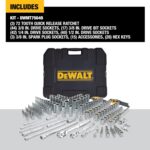 DEWALT 192 Pcs. Mechanics Tool Set, 1/2, 1/4, 3/8 Socket Set, SAE and Metric Soc... - Image 3