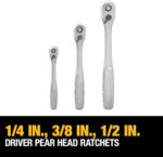 DEWALT 192 Pcs. Mechanics Tool Set, 1/2, 1/4, 3/8 Socket Set, SAE and Metric Soc... - Image 4