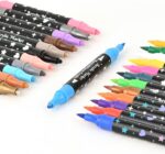 KEVIN&SASA CRAFTS 24 Colors Dual Tip Acrylic Paint Marker Pens Set | Multifuncti... - Image 6