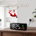 Netzu 3-in-1 Digital Clocks for Living Room with Temperature, Date & Time Displa... - Image 4