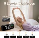 Netzu 3-in-1 Digital Clocks for Living Room with Temperature, Date & Time Displa... - Image 7