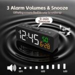 Netzu 3-in-1 Digital Clocks for Living Room with Temperature, Date & Time Displa... - Image 9