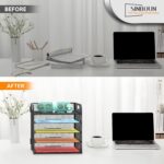Letter Tray Paper Organizer 5-Tier Desk Organizer File Organizer Paper Holder wi... - Image 5