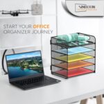 Letter Tray Paper Organizer 5-Tier Desk Organizer File Organizer Paper Holder wi... - Image 6