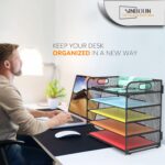 Letter Tray Paper Organizer 5-Tier Desk Organizer File Organizer Paper Holder wi... - Image 7