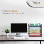 Letter Tray Paper Organizer 5-Tier Desk Organizer File Organizer Paper Holder wi... - Image 8