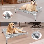 Kuntrust Elevated Outdoor Dog Bed, Medium Size, Cotton Material, Non-Slip Feet, ... - Image 4