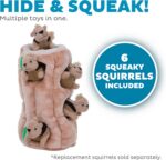 Outward Hound Hide-A-Squirrel Dog Toy – Interactive 2‑in‑1 Plush Puzzle with 6 S... - Image 4