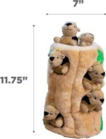 Outward Hound Hide-A-Squirrel Dog Toy – Interactive 2‑in‑1 Plush Puzzle with 6 S... - Image 8