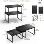 Simple Trending Cabinet Organizer Shelf, Set of 2 Stackable Kitchen Counter Shel... - Image 4