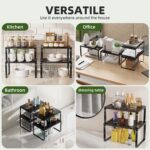 Simple Trending Cabinet Organizer Shelf, Set of 2 Stackable Kitchen Counter Shel... - Image 7