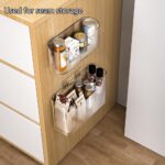 2PCS Cabinet Door Organizer,Self Adhesive Kitchen Cabinet Organizer,Cabinet Door... - Image 5
